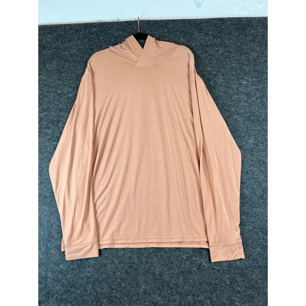 Free Fly Bamboo Hoodie Mens 2XL Peach Pink Lightweight Performance Athleisure